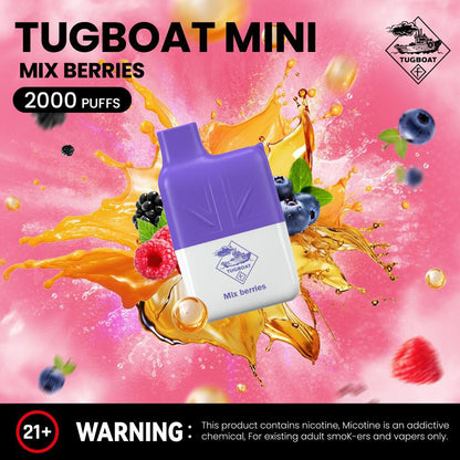 Tugboat Mini 2000 Puffs 2% Nicotine Disposable Vape in UAE