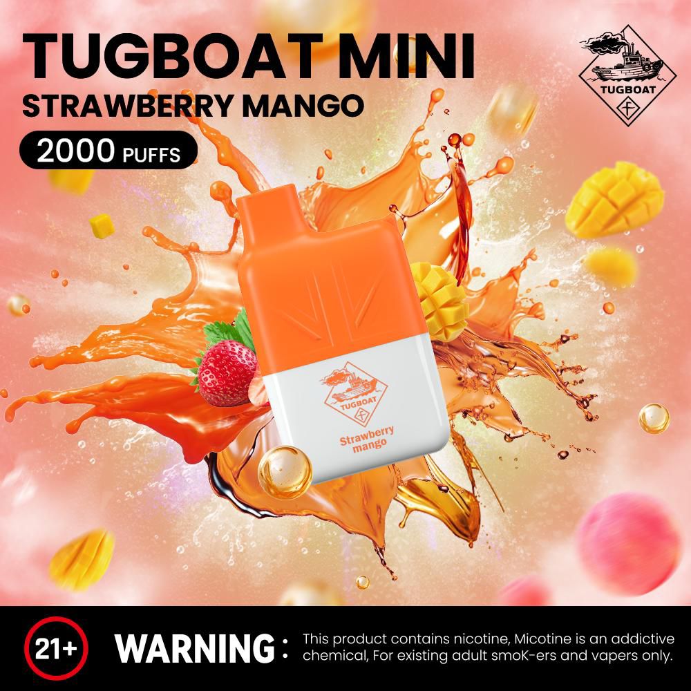 Tugboat Mini 2000 Puffs 2% Nicotine Disposable Vape in UAE