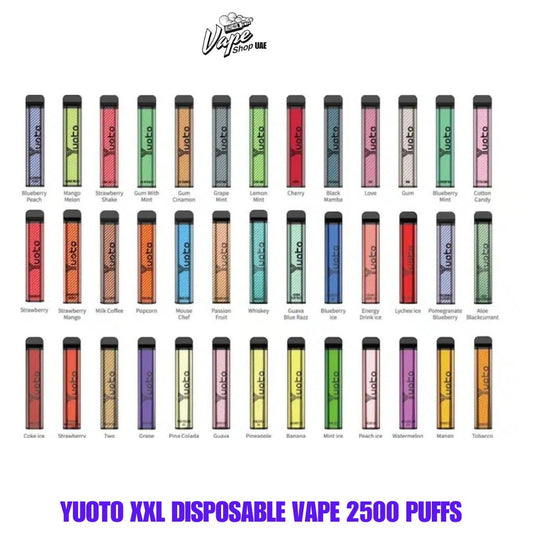 Yuoto XXL Disposable Vape 2500 Puffs in Dubai UAE