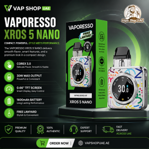 Vaporesso XROS 5 Nano Vape Kit 30W | Buy in Dubai & UAE