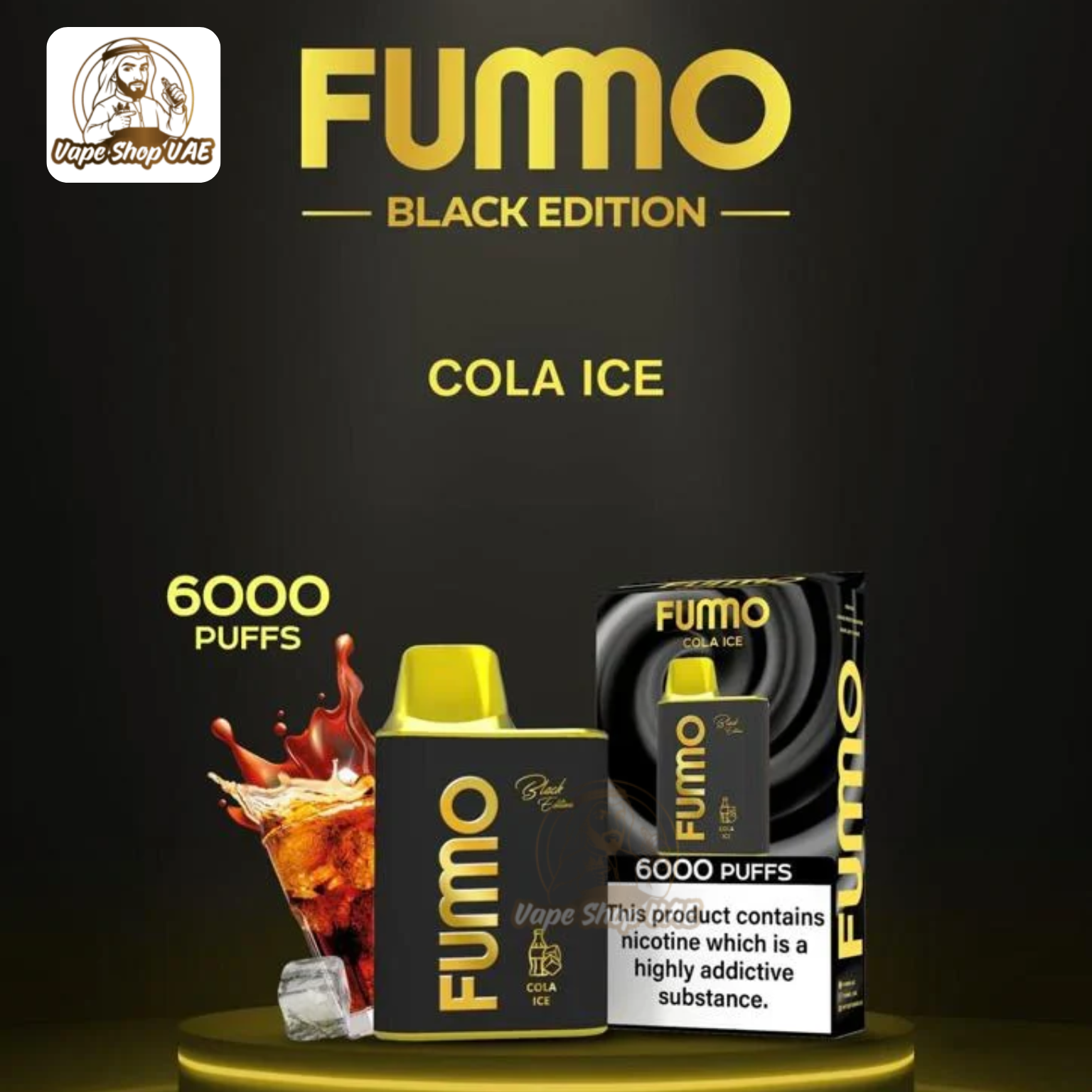 Fummo King 6000 Puffs vape device with 2% nicotine salt in UAE