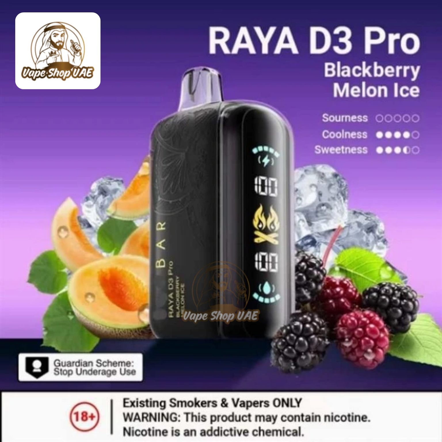 ELFBAR 30000 Puffs RAYA D3 PRO disposable vape in UAE