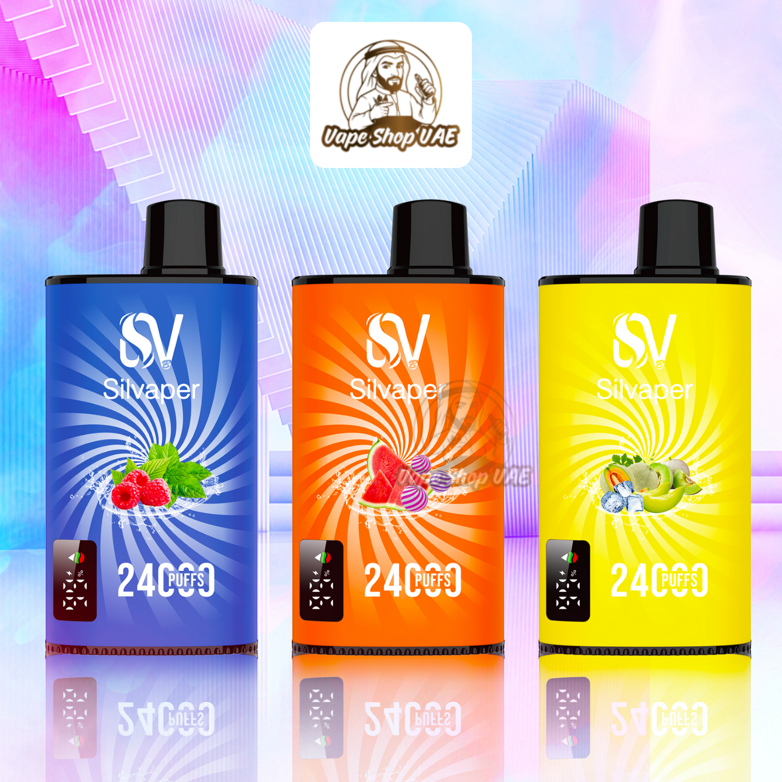 SILVAPER Rocket 24000 Puffs rechargeable disposable vape UAE
