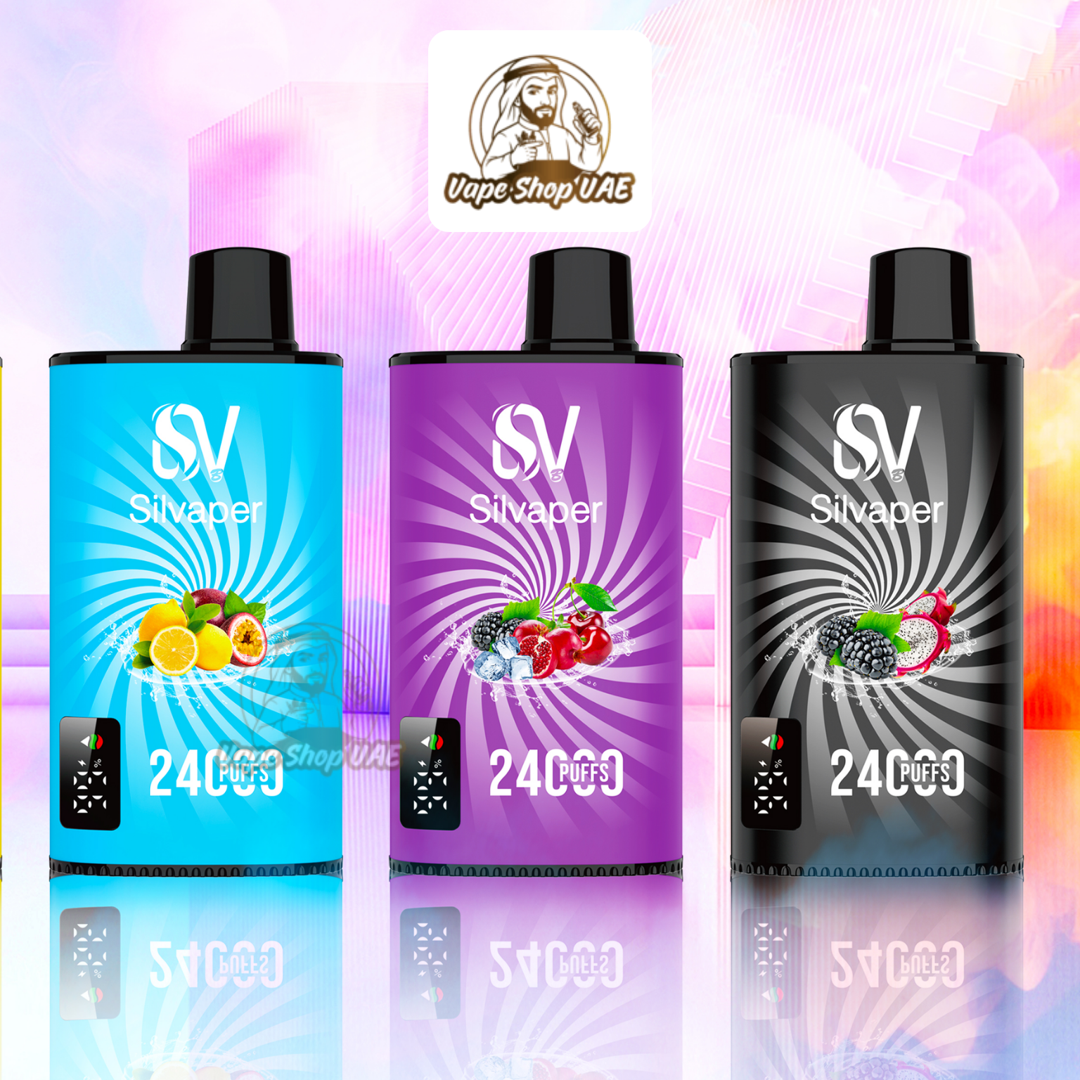 SILVAPER Rocket 24000 Puffs rechargeable disposable vape UAE