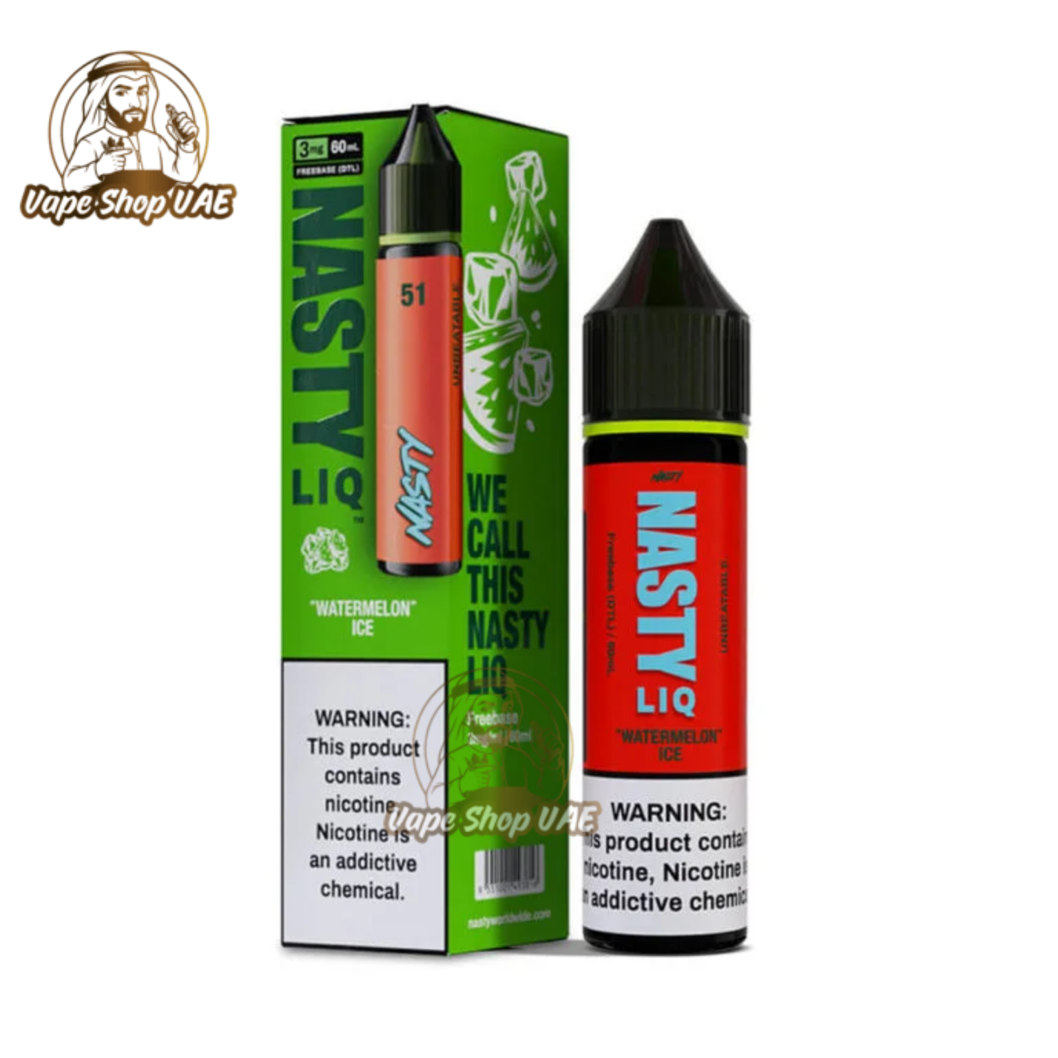 Nasty LIQ 60ML 3mg freebase e-liquid UAE