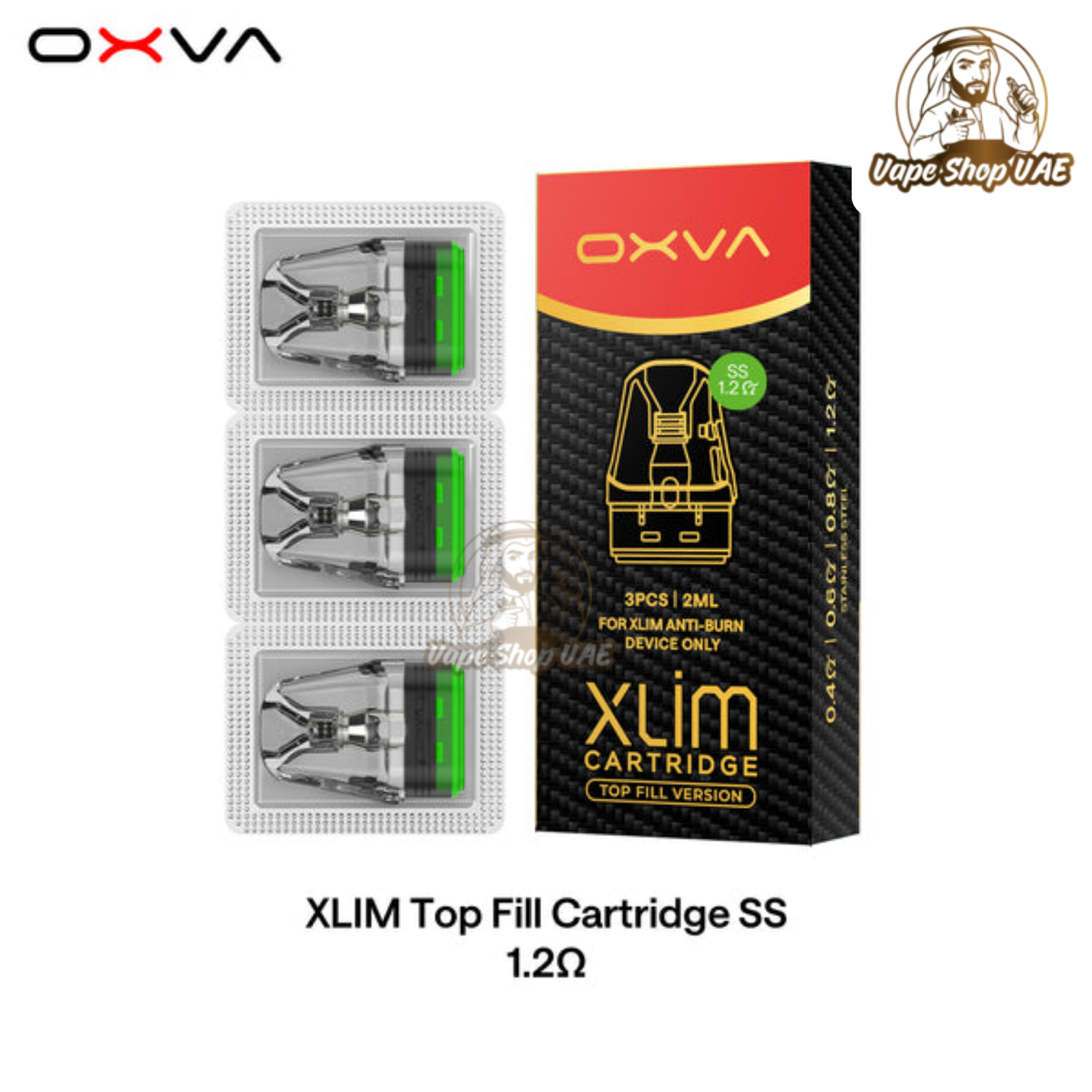 OXVA XLIM SS POD 2 ML Top Fill cartridge