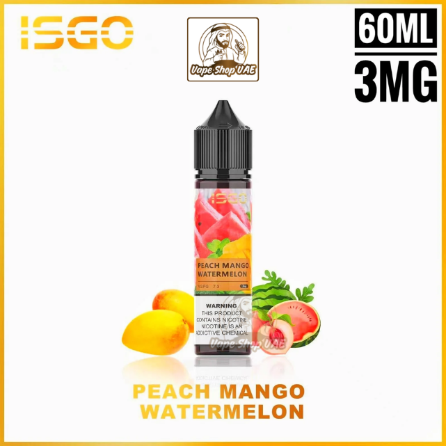 Isgo 60ml E-Liquid 3mg and 6mg in UAE