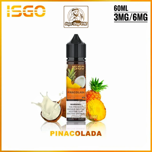 Isgo 60ml E-Liquid 3mg and 6mg in UAE