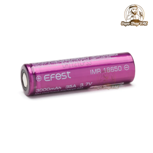 EFEST 18650 IMR 3000mAh rechargeable flat top battery in UAE