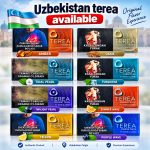 ChatGPT Image Sep 13, 2026, 09_44_03 PM Premium TEREA varieties from Uzbekistan now available in Dubai, featuring multiple flavors including Amber, Oasis, Tidal Pearl, Turquoise, Twilight Pearl, Summer Wave, Yellow, and Purple Wave.